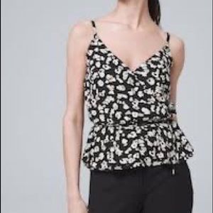 NWT White House black market animal print cami